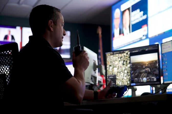 Remote Operator in a Command Center